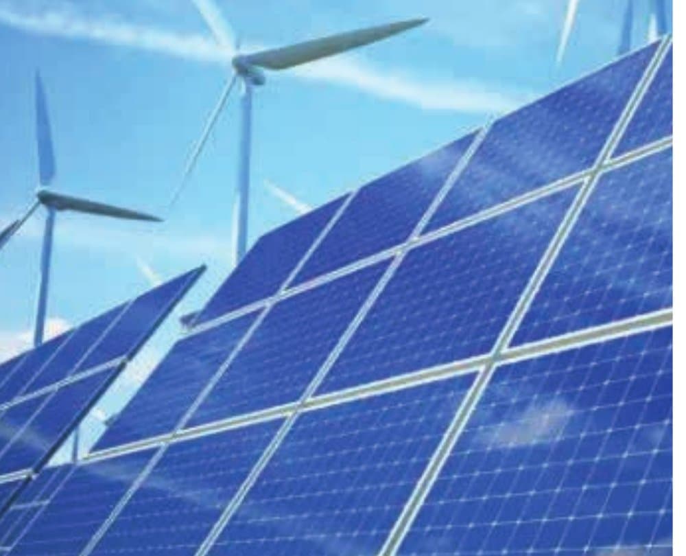 A field of solar panels under a blue sky in Bangladesh